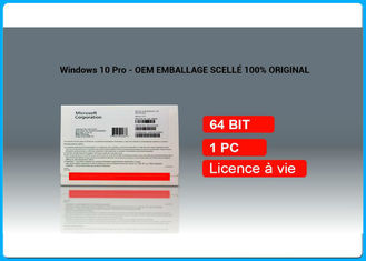 مايكروسوفت Win10 برو ترخيص OEM نظام التشغيل--دي في دي الفرنسي المستخدم 1 100% التنشيط عبر الإنترنت