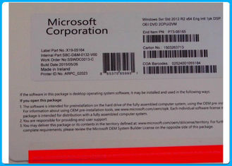 معيار ويندوز سيرفر 2012 صندوق البيع بالتجزئة مايكروسوفت خادم مايكروسوفت ويندوز 2012 R2 مستوى تصنيع المعدات الأصلية 64 بت