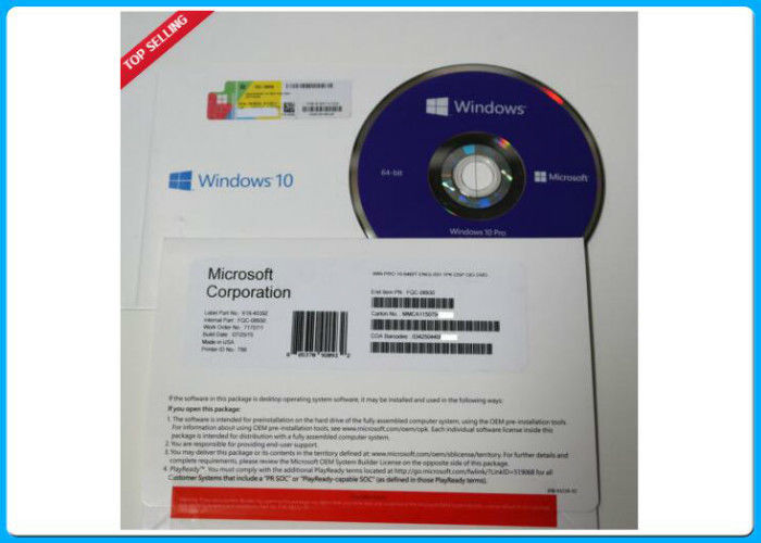 مايكروسوفت ويندوز 10 برو البرمجيات 64 بت أوم حزمة رخصة حقيقية للغة متعددة