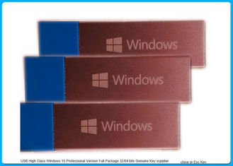 جديد يختم مايكروسوفت ويندوز 10 برو البرامج 64 بت دي في دي مع مفتاح المنتج USB 3.0