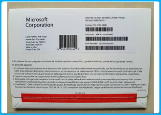 نظام الكمبيوتر الأجهزة أو Microsoft Windows 10 البرنامج برو 64 BIT حزمة OEM الاسباني