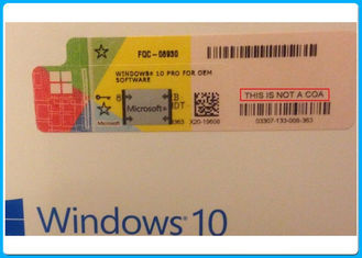 ويندوز 10 برو 32 بت / 64 بت مفتاح المنتج رمز مايكروسوفت ويندوز 10 برو البرمجيات مع الفضة خدش التسمية