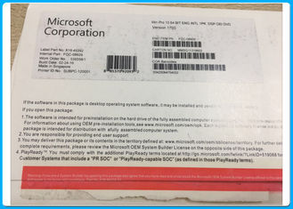 المهنية حقيقية مايكروسوفت ويندوز 10 برو OEM 64 بت DVD 1703 الإصدار