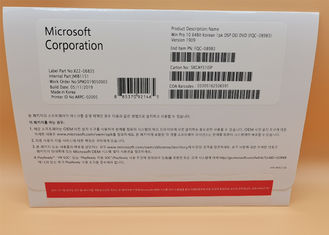 الإصدار الكوري Microsoft Windows 10 Pro Software 64 bit OEM Package الترخيص الأصلي