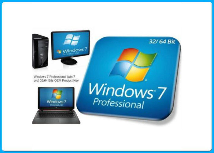 مايكروسوفت ويندوز 7 برو صندوق البيع بالتجزئة 32BIT والنظام / 64BIT باني دي في دي 1 حزمة - مفتاح OEM